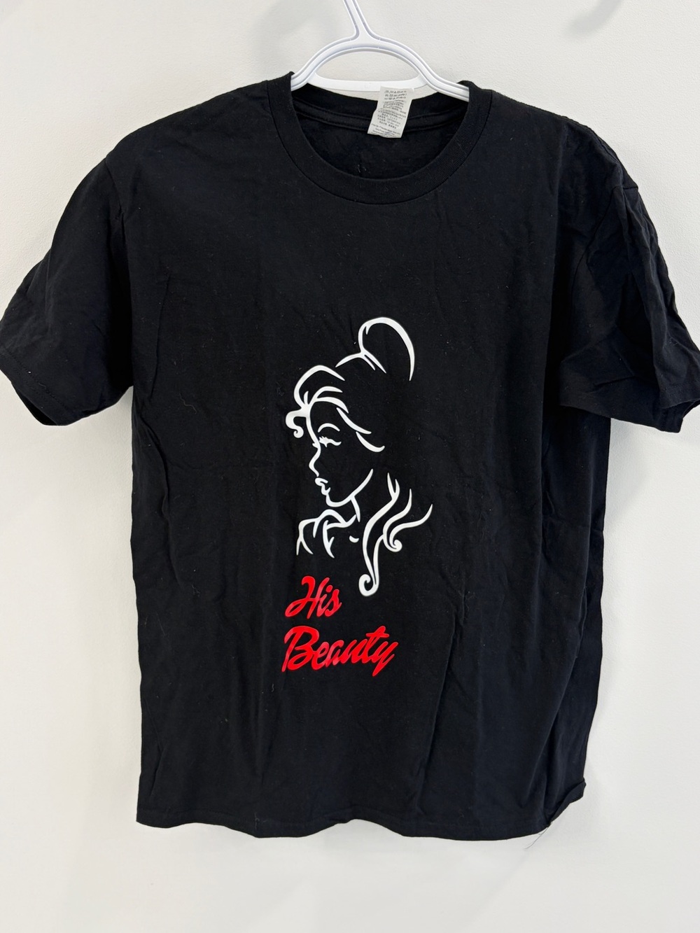 Black 'His Beauty' Graphic Tee - Medium